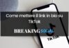 Come mettere il link in bio su TikTok