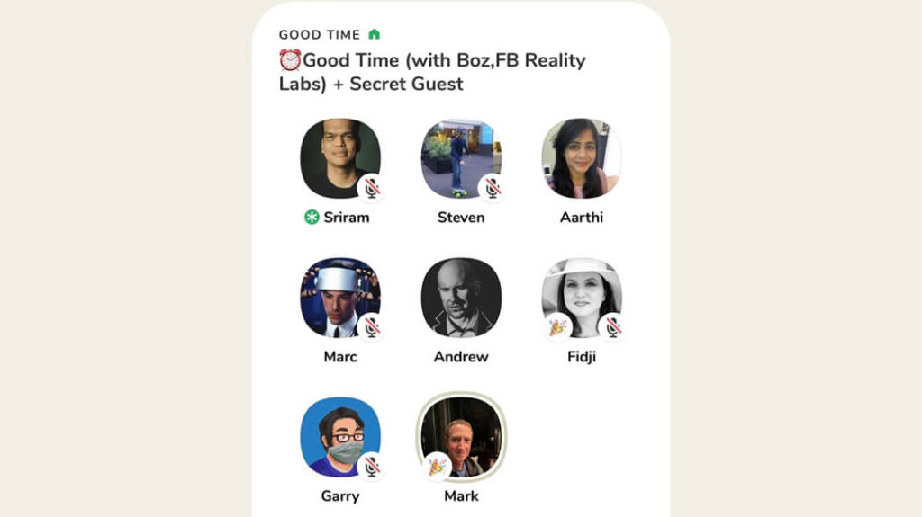 Mark Zuckerberg su Clubhouse