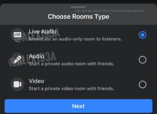 Facebook sta testando il suo clone di Clubhouse su Messenger Rooms