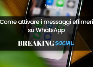 Messaggi effimeri WhatsApp: cosa sono e come attivarli Come attivare i messaggi effimeri WhatsApp