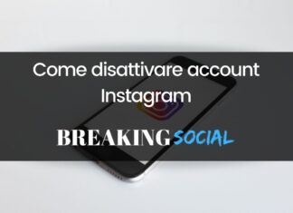 Come disattivare account Instagram Come disattivare account Instagram