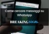 Come cercare messaggi su WhatsApp