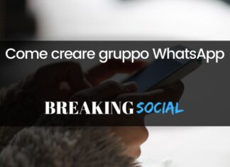 Come creare gruppo WhatsApp