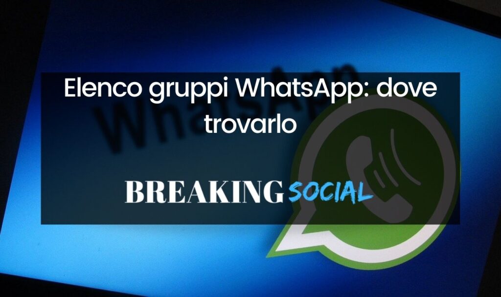 Elenco gruppi WhatsApp