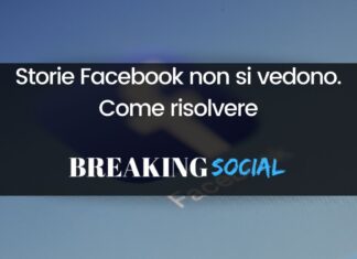 Storie Facebook non si vedono