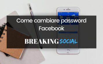 Come cambiare password Facebook