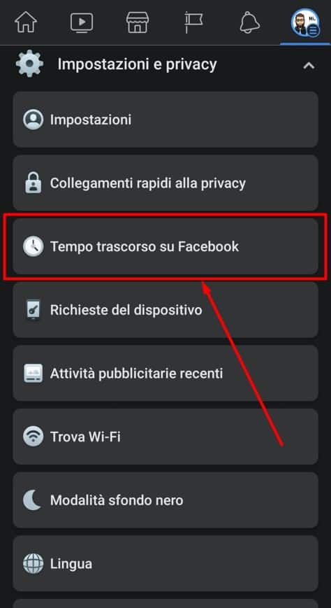 Come vedere tempo trascorso su Facebook