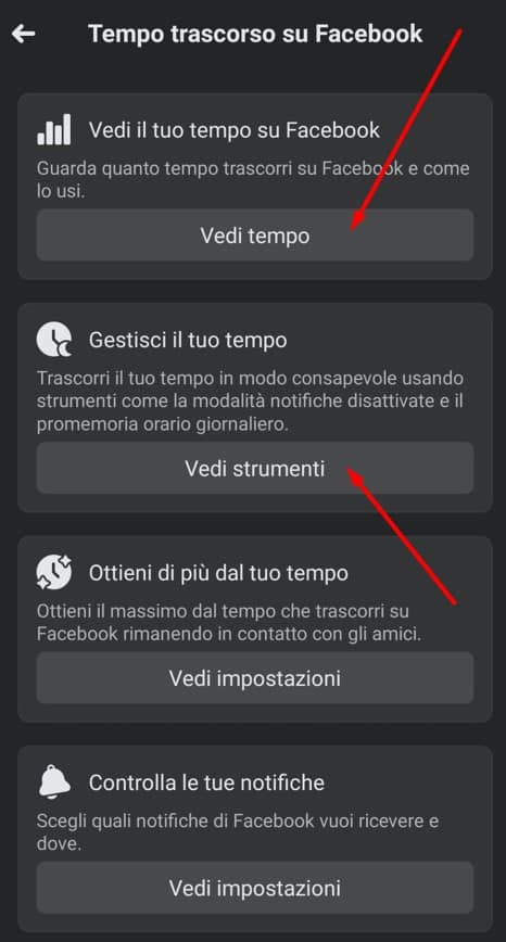 Come vedere tempo trascorso su Facebook