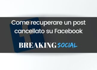 Come recuperare un post cancellato su Facebook Come recuperare un post cancellato su Facebook